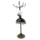 Max Jewelry Display Stand Rack Holder Shelf Resin Female Model Decor Black