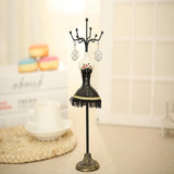 Max Jewelry Display Stand Rack Holder Shelf Resin Female Model Decor Black