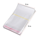 Maxbell 200pcs Transparent Opp Bag Plastic Bags Self Adhesive Seal  6x8cm