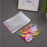 Maxbell 200pcs Transparent Opp Bag Plastic Bags Self Adhesive Seal  6x8cm