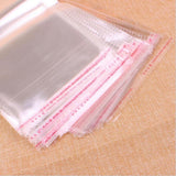 Maxbell 200pcs Transparent Opp Bag Plastic Bags Self Adhesive Seal  8x12cm
