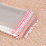 Maxbell 200pcs Transparent Opp Bag Plastic Bags Self Adhesive Seal  9x16cm