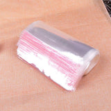 Maxbell 200pcs Transparent Opp Bag Plastic Bags Self Adhesive Seal  9x16cm