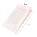 Maxbell 200pcs Transparent Opp Bag Plastic Bags Self Adhesive Seal  9x16cm