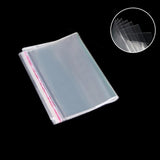 Maxbell 200pcs Transparent Opp Bag Plastic Bags Self Adhesive Seal  9x16cm