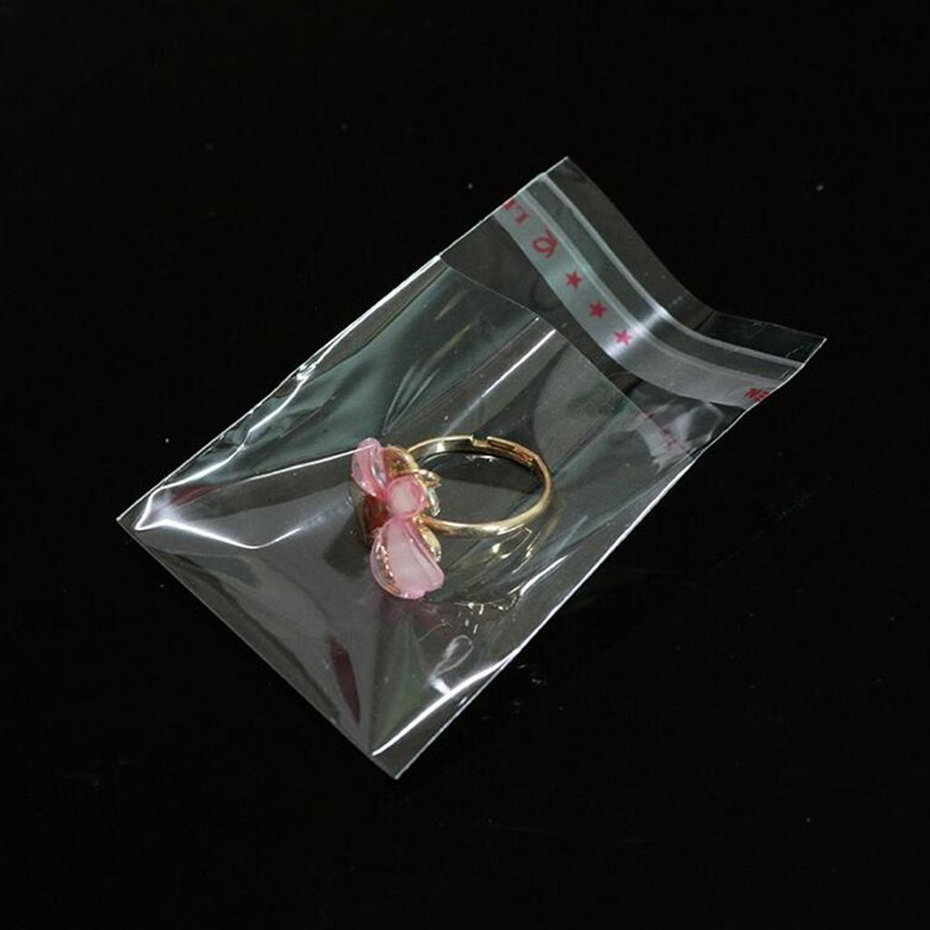 Maxbell 200pcs Transparent Opp Bag Plastic Bags Self Adhesive Seal  6x8cm Thicker