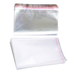 Maxbell 100pcs Transparent Opp Bag Plastic Bags Self Adhesive Seal  15x35cm