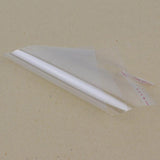 Maxbell 100pcs Transparent Opp Bag Plastic Bags Self Adhesive Seal  15x35cm Thicker