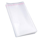 Maxbell 100pcs Transparent Opp Bag Plastic Bags Self Adhesive Seal  16x24cm Thicker