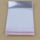 Maxbell 100pcs Transparent Opp Bag Plastic Bags Self Adhesive Seal  16x24cm Thicker