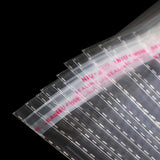 Maxbell 100pcs Transparent Opp Bag Plastic Bags Self Adhesive Seal  16x24cm Thicker