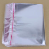 Maxbell 100pcs Transparent Opp Bag Plastic Bags Self Adhesive Seal  22x34cm Thicker