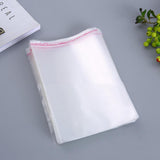 Maxbell 100pcs Transparent Opp Bag Plastic Bags Self Adhesive Seal  22x34cm Thicker