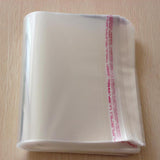 Maxbell 100pcs Transparent Opp Bag Plastic Bags Self Adhesive Seal  22x34cm Thicker
