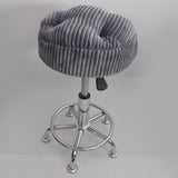 Winter Thicken Round Bar Stool Cover Chair Seat Cushion Deep Grey - 35cm