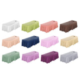 Max Massage Cosmetic Table Valance Sheet Cover with Hole 75x28inch White - Aladdin Shoppers