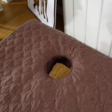 Max Massage Cosmetic Table Valance Sheet Cover with Hole 75x28inch Coffee - Aladdin Shoppers