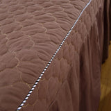 Max Massage Cosmetic Table Valance Sheet Cover with Hole 75x28inch Coffee - Aladdin Shoppers