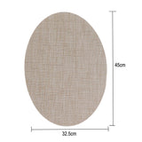 Max 2X Placemat Kitchen Table Placemat Washable Table Mat Beige vertical stripes - Aladdin Shoppers