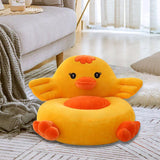 Max Cartoon Animal Kids Seat Sofa Cover Baby Chair Bean Bag Duck(Yellow) - Aladdin Shoppers