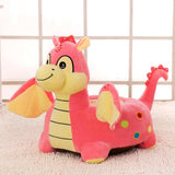 Max Cartoon Animal Kids Seat Sofa Cover Baby Chair Bean Bag Fly Dragon(Pink) - Aladdin Shoppers