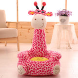 Max Cartoon Animal Kids Seat Sofa Cover Baby Chair Bean Bag Giraffe (Seat)