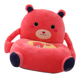 Max Cartoon Animal Kids Seat Sofa Cover Baby Chair Bean Bag Bear (Red) - Aladdin Shoppers