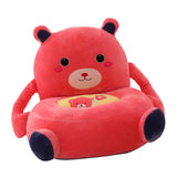 Max Cartoon Animal Kids Seat Sofa Cover Baby Chair Bean Bag Bear (Red) - Aladdin Shoppers