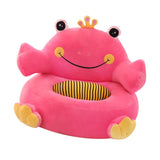 Max Soft Plush Animal Shape Foot Stool Cover with Chair Leg Socks Pink Frog