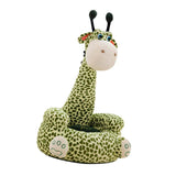 Max Soft Plush Animal Shape Foot Stool Cover with Chair Leg Socks Green Giraffe - Aladdin Shoppers