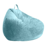 Audlt Teen Size Bean Bag Chair Cover Bedding Toy Storage Light Blue