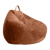 Max Kids Stuffed Animals Storage Suede Bean Bag Cover 90x11cm Brown_2 - Aladdin Shoppers