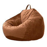Max Kids Stuffed Animals Storage Suede Bean Bag Cover 90x11cm Brown_2 - Aladdin Shoppers