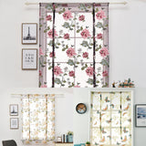 Max Peony Flower Purple Roman Curtain Kitchen Window Blinds Curtains 100 x120cm - Aladdin Shoppers