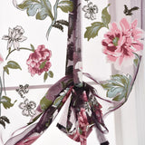 Max Peony Flower Purple Roman Curtain Kitchen Window Blinds Curtains 120 x120cm - Aladdin Shoppers