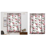 Max Peony Flower Purple Roman Curtain Kitchen Window Blinds Curtains 120 x120cm - Aladdin Shoppers