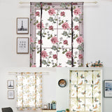 Max Peony Flower Purple Roman Curtain Kitchen Window Blinds Curtains 120 x120cm - Aladdin Shoppers