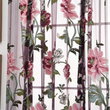 Max Peony Flower Purple Roman Curtain Kitchen Window Blinds Curtains 120 x120cm - Aladdin Shoppers