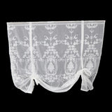 Max Splendidly Embroidery Roman Short Curtain for Bedroom/Livingroom 120x140cm - Aladdin Shoppers