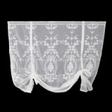 Max Splendidly Embroidery Roman Short Curtain for Bedroom/Livingroom 120x140cm - Aladdin Shoppers