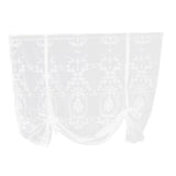 Max Splendidly Embroidery Roman Short Curtain for Bedroom/Livingroom 120x140cm - Aladdin Shoppers