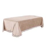 Velvet Massage Table Cover Beauty Bed Sheet with Hole Brown-Style 4