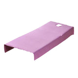 Satin Purple Universal SPA Massage Bed Sheet Cover 120x190cm Hole