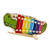 Maxbell  Wooden Toy Animal Octave 8 Tones Knock Xylophone Piano Ball Hammering Crocodile