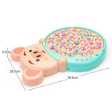Maxbell  Toddler Cartoon Pig Magnetic Fishing Game Set Kids Early Educational Toys