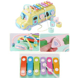 Max Piano Xylophone 7 Keys Mini Glockenspiel Instrument  Yellow
