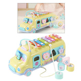 Max Piano Xylophone 7 Keys Mini Glockenspiel Instrument  Yellow