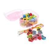Max Toddler Kids Montessori Lacing Beads Toy Fine Motor Skills Animal and Fruite