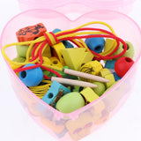 Max Toddler Kids Montessori Lacing Beads Toy Fine Motor Skills Animal and Fruite