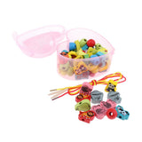 Max Toddler Kids Montessori Lacing Beads Toy Fine Motor Skills Animal and Fruite